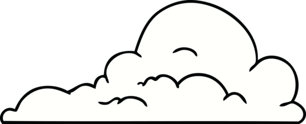 Bir insan tarafından çizilmiş beyaz büyük bulutların karalamaları.