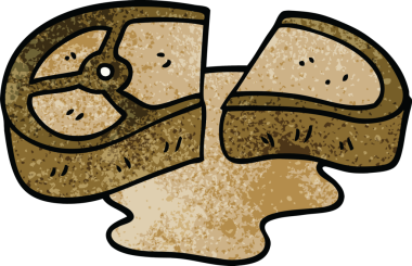 karikatür bir insan tarafından çizilmiş iyi pişmiş et