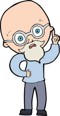 Bir insan tarafından çizilmiş yaşlı adam çizgi filmi.