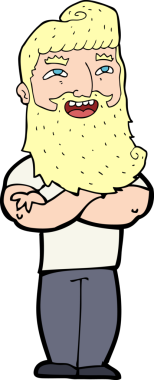 Bir insan tarafından çizilmiş gururlu bir adam.