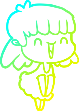 Bir insan tarafından çizilmiş bir karikatür kadın çizimi.