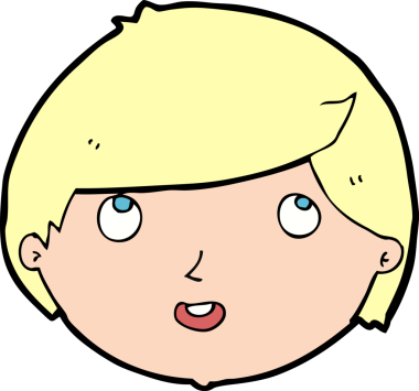 Bir insan tarafından çizilmiş mutlu bir yüz.