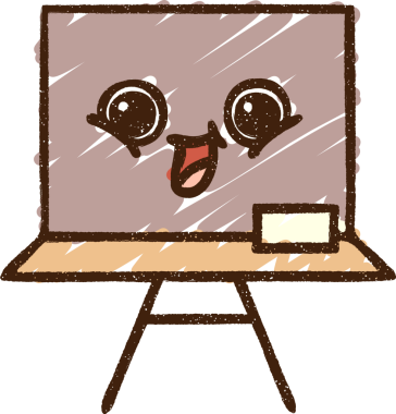 Bir insan tarafından çizilen Okul Tahtası Tebeşiri