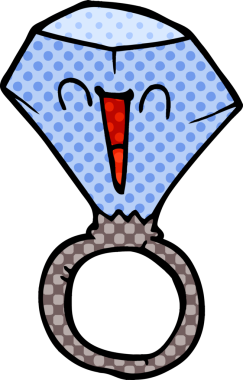 Bir insan tarafından çizilmiş gülen surat yüzüğü.