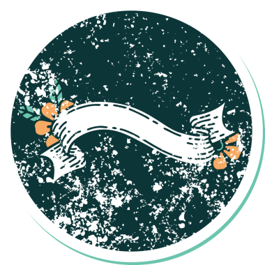 Bir pankartın ve bir insanın çizdiği çiçeklerin sembolik dövmeli resmi