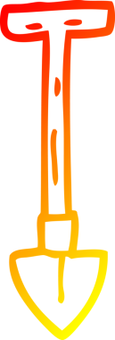 Bir insan tarafından çizilmiş bir çizgi çizgi filmin sıcak gradyan çizimi