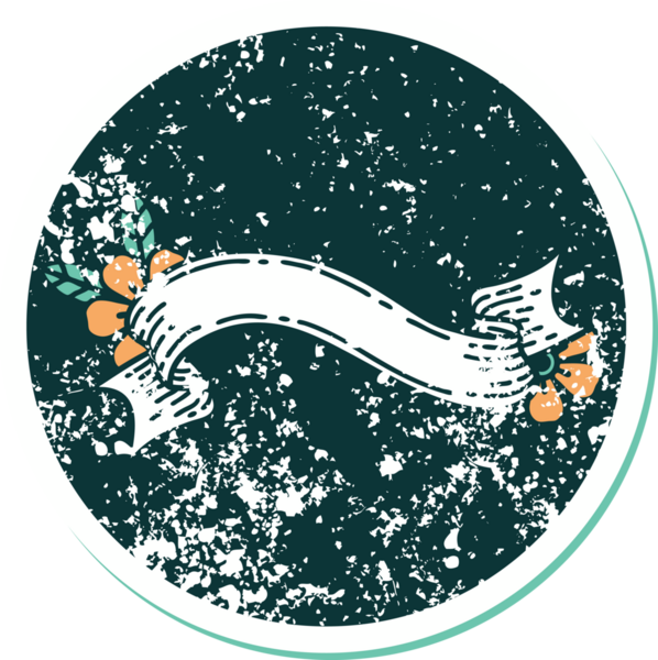 Bir pankartın ve bir insanın çizdiği çiçeklerin sembolik dövmeli resmi