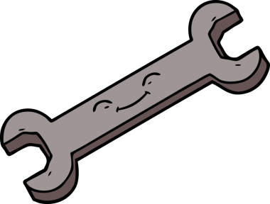 Bir insan tarafından çizilmiş çizgi film anahtarı.