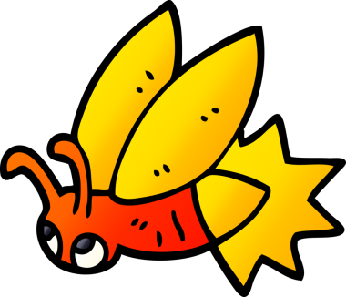 Bir insan tarafından çizilmiş çizgi film karalaması.