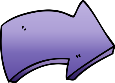 bir insan tarafından çizilmiş gölgelenmiş garip çizgi film oku