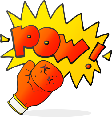 Bir insan tarafından çizilmiş serbest çizim boks eldiveni.