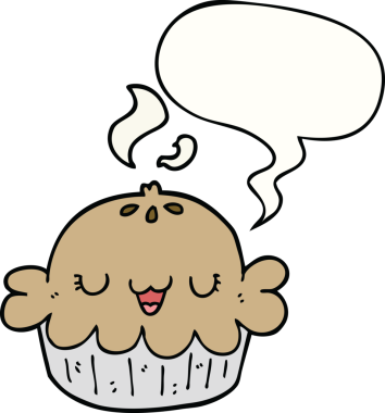 Bir insan tarafından çizilmiş tatlı çizgi film pastası.