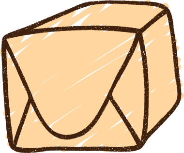 Bir insan tarafından çizilen paketlenmiş paket tebeşiri