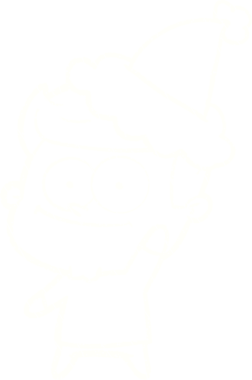 Bir insan tarafından çizilen Şenlikli Adam El sallayan Tebeşir