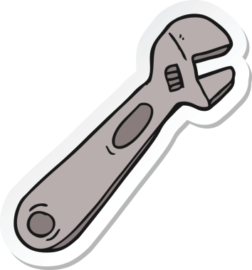 Bir insan tarafından çizilmiş çizgi film anahtarının çıkartması.