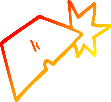 Bir insan tarafından çizilmiş çizgi film iş bıçağı çizimleri.