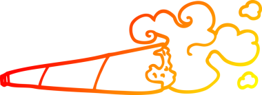 Bir insan tarafından çizilmiş sıcak çizgi çizgi film çizimi.