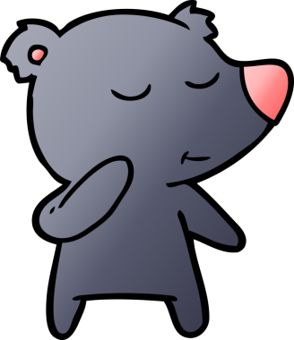 Bir insan tarafından çizilmiş bir çizgi film karakteri.