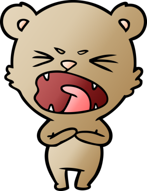 Bir insan tarafından çizilmiş bir çizgi film karakteri.