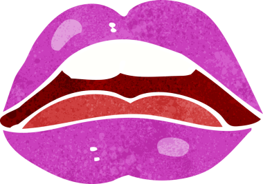 Bir insan tarafından çizilmiş cadılar bayramı ağızlı çizgi film sembolü