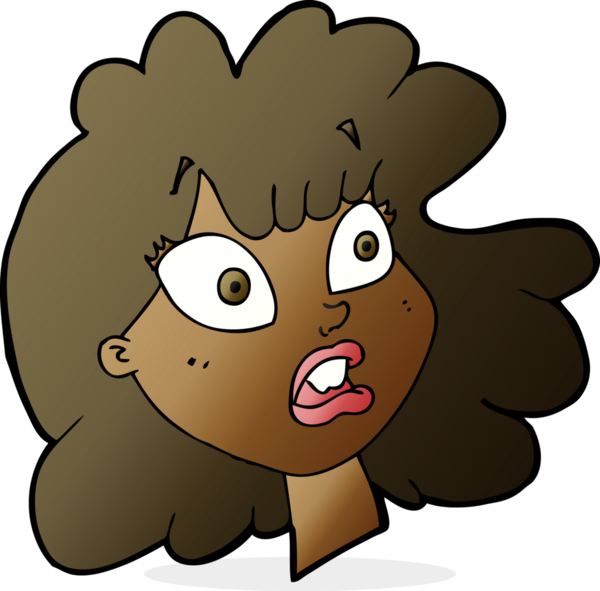 Bir insan tarafından çizilmiş bir kadın yüzü.