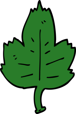 Bir insan tarafından çizilmiş karalama yaprağı.