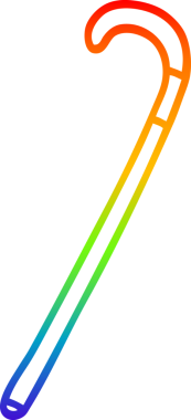 gökkuşağı gradyan çizgi çizimi bir insan tarafından çizilmiş bir baston çizgi