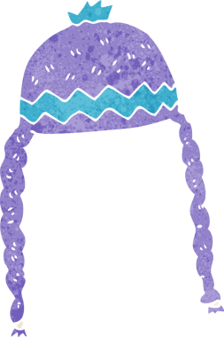 Bir insan tarafından çizilmiş havalı bir şapka.