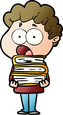 Bir insan tarafından çizilmiş bir karikatür adamı şaşkınlıkla nefes nefese kaldı.