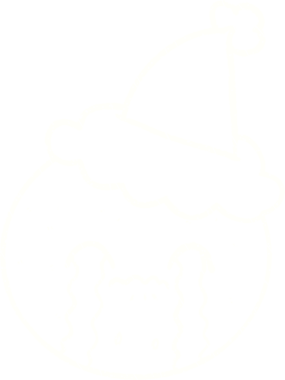 Bir insan tarafından çizilmiş Noel Turuncu Tebeşir