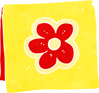 bir insan tarafından çizilmiş bir tebrik kartı.