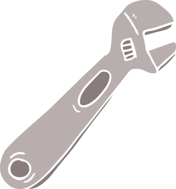 Bir insan tarafından çizilmiş düz renk çizgi film anahtarı