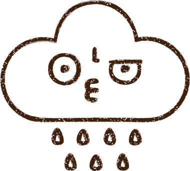 Bir insan tarafından çizilen Yağmur Bulutu Kömürü Çizimi