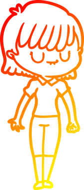 Bir insan tarafından çizilmiş bir karikatür kadın çizimi