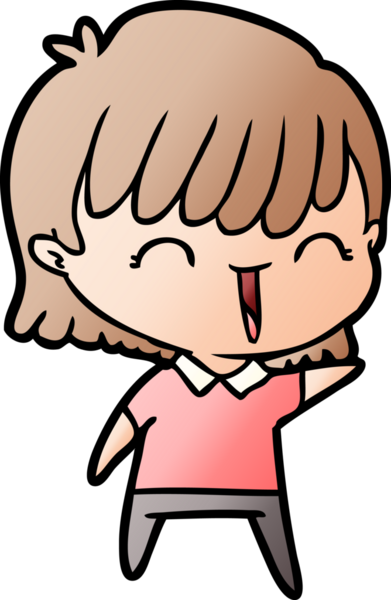 Bir insan tarafından çizilmiş karikatür kadın.