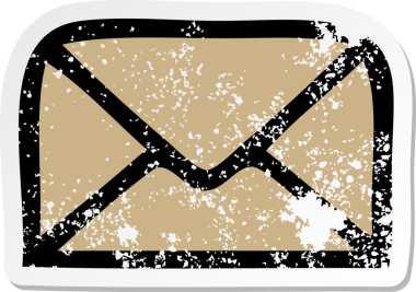 Bir insan tarafından çizilmiş şirin bir karikatür kağıdının sıkıntılı çıkartması.