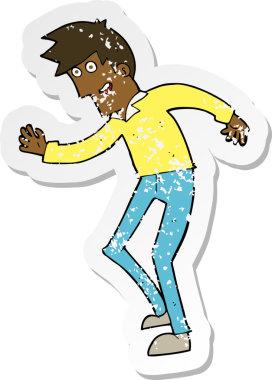 Bir insan tarafından çizilen mutlu adamın çizdiği çizgi filmin gerilimli yapıştırması.