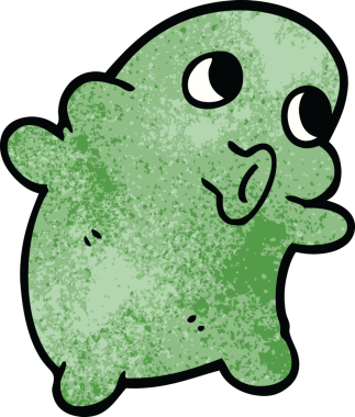 Bir insan tarafından çizilmiş garip uzaylı karalaması.