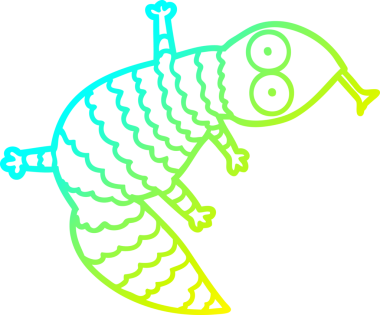 Bir insan tarafından çizilmiş bir karikatür çizimi.