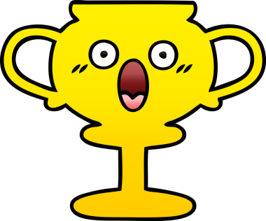 Bir insan tarafından çizilmiş bir kupanın gölgelenmiş karikatürü