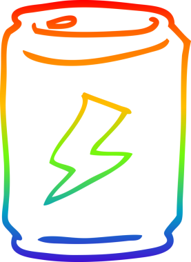 gökkuşağı gradyan çizgi çizimi bir insan tarafından çizilebilir