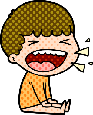 Bir insan tarafından çizilmiş gülen adam.