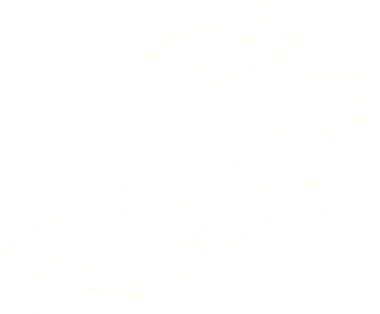 Bir insan tarafından çizilmiş karides tebeşiri.