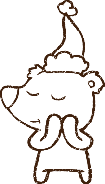 Bir insan tarafından çizilen Kutup Ayısı Kömürü