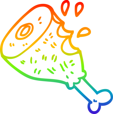 gökkuşağı gradyan çizgi çizimi bir insan tarafından çizilmiş et