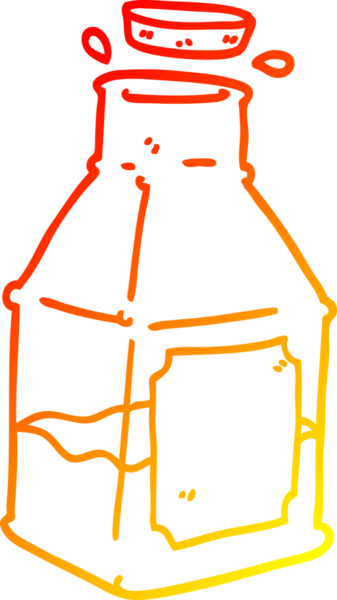 Bir insan tarafından çizilmiş sürahide bir çizgi film şeridi çizimi.