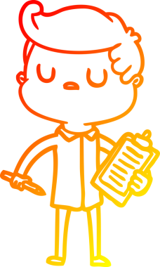 Bir insan tarafından çizilmiş bir çizgi film karakteri.