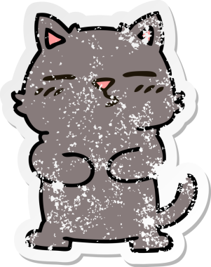 Bir insan tarafından çizilmiş garip bir el çiziminin sıkıntılı çıkartması.