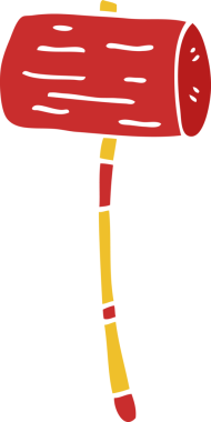 Bir insan tarafından çizilmiş karalama sopası.