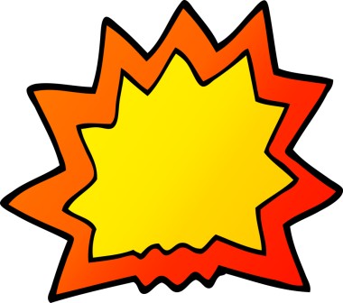 Bir insan tarafından çizilmiş bir patlama karalaması.